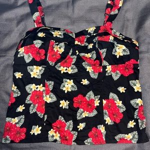 Torrid Retro Chic Floral Top Size 3